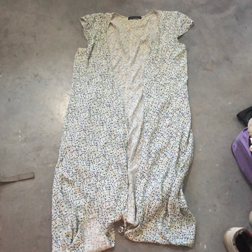 Brandy melville floral midi wrap dress